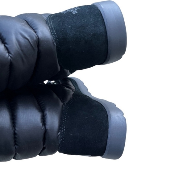 The North Face Thermoball Lace 8" Shiny TNF Black Luminous Pink Snow Boots 7 - Picture 5 of 8